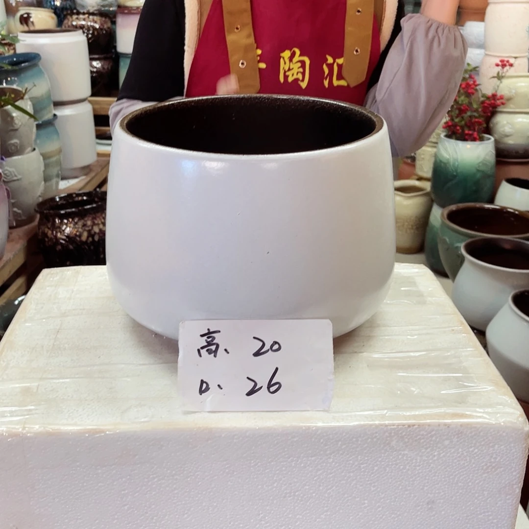 紫砂花盆高度20口径26