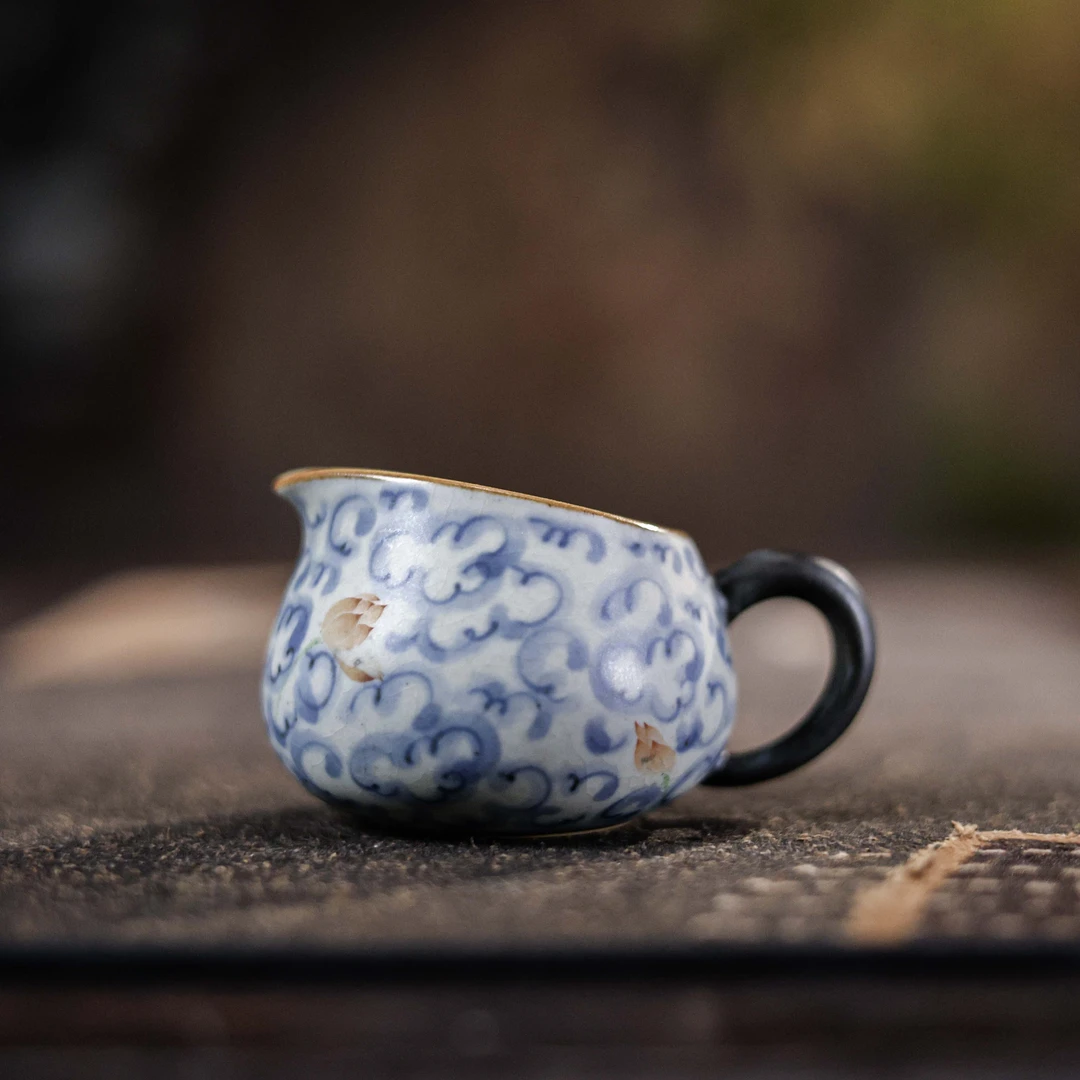 【静姐小院】祥云荷花小公道杯110ML（朴公道0028）