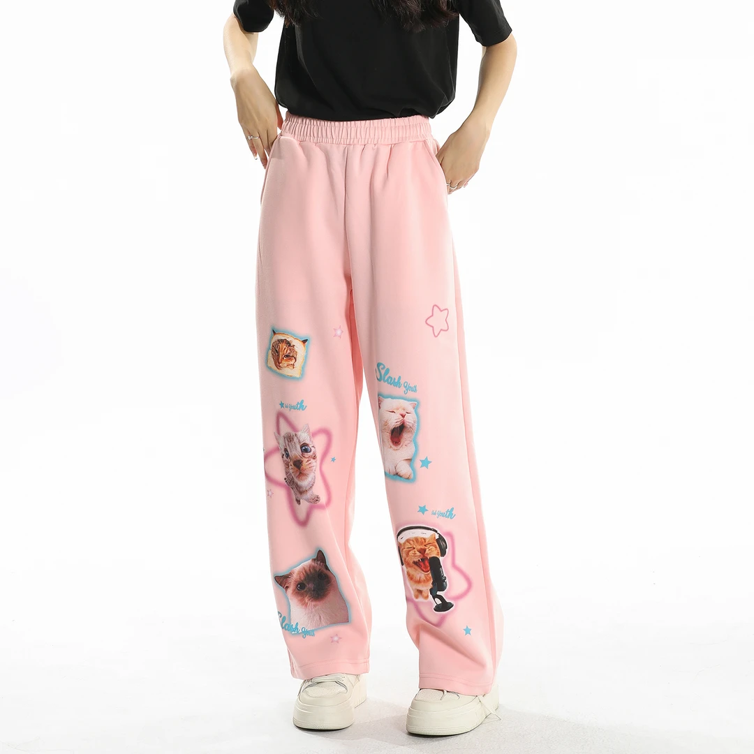 质量超好 高克重复合棉卫裤 可爱百搭长裤