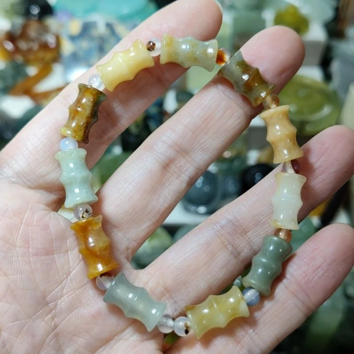 岫玉未镶嵌手串手串