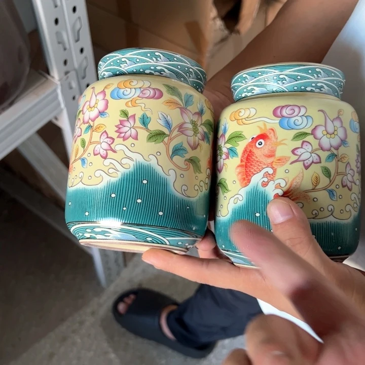 瑕疵福利品陶瓷茶叶罐