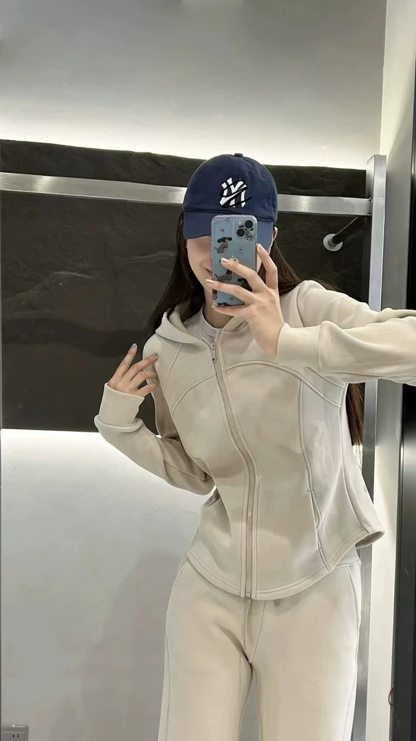 9687#lu，lu同款大码显瘦瑜伽服版型套装