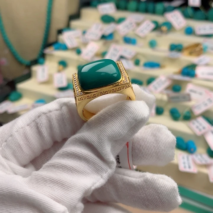 【闪购商品】绿松石配饰18K金镶嵌婴***袋