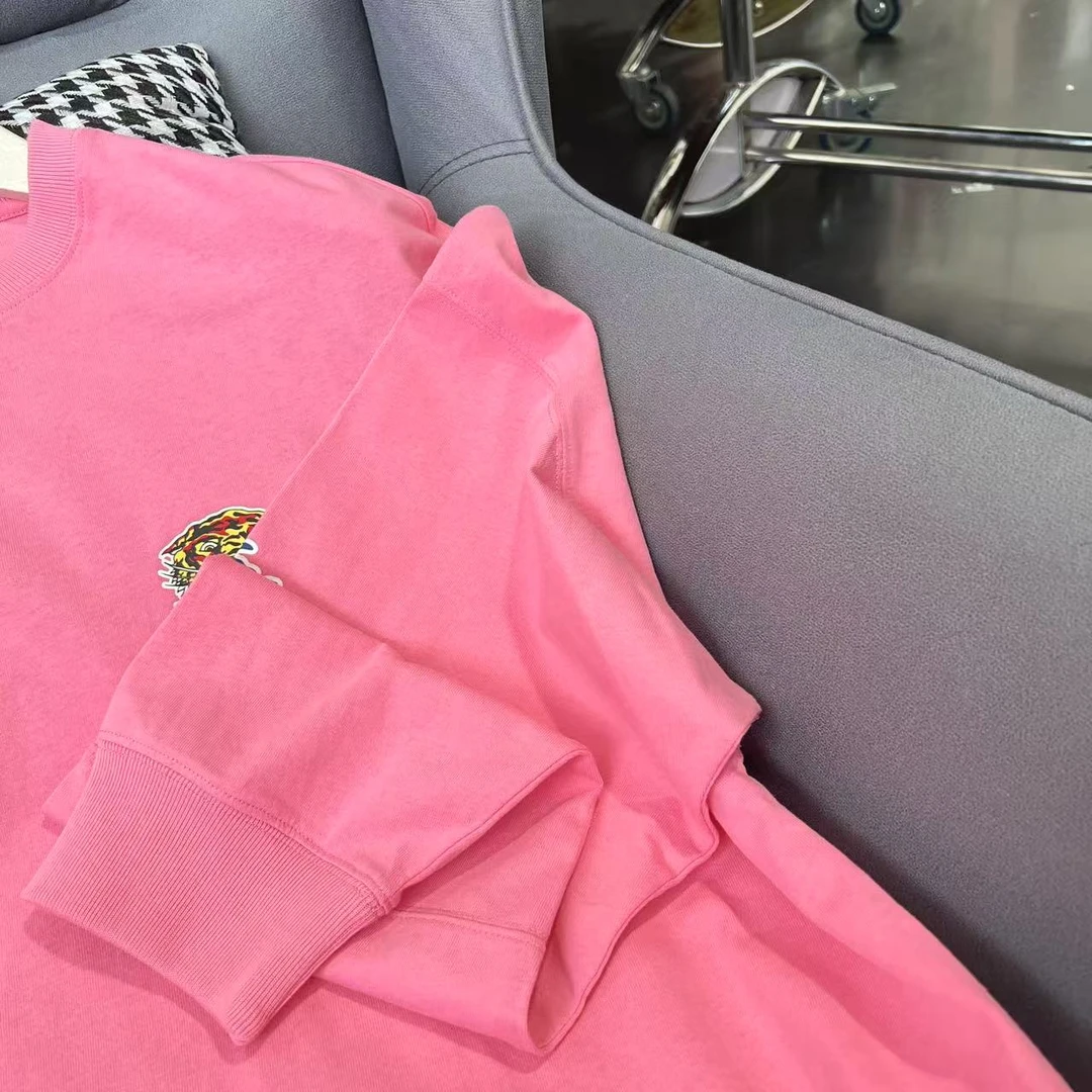 EH 潮牌男士虎头印花休闲圆领长袖T恤 544