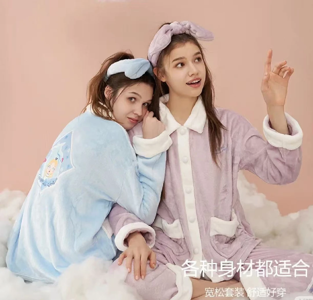 252送发带，仙女穿的，居家法兰绒套装