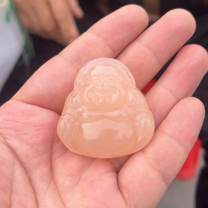 和田玉未镶嵌颈饰藕粉佛公多样性发货（拍一发一）