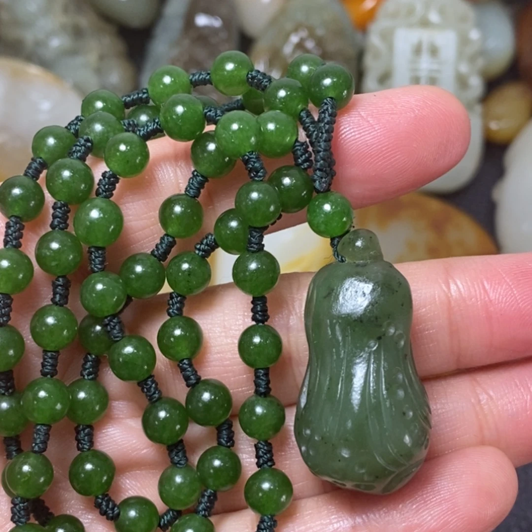 和田玉未镶嵌套链