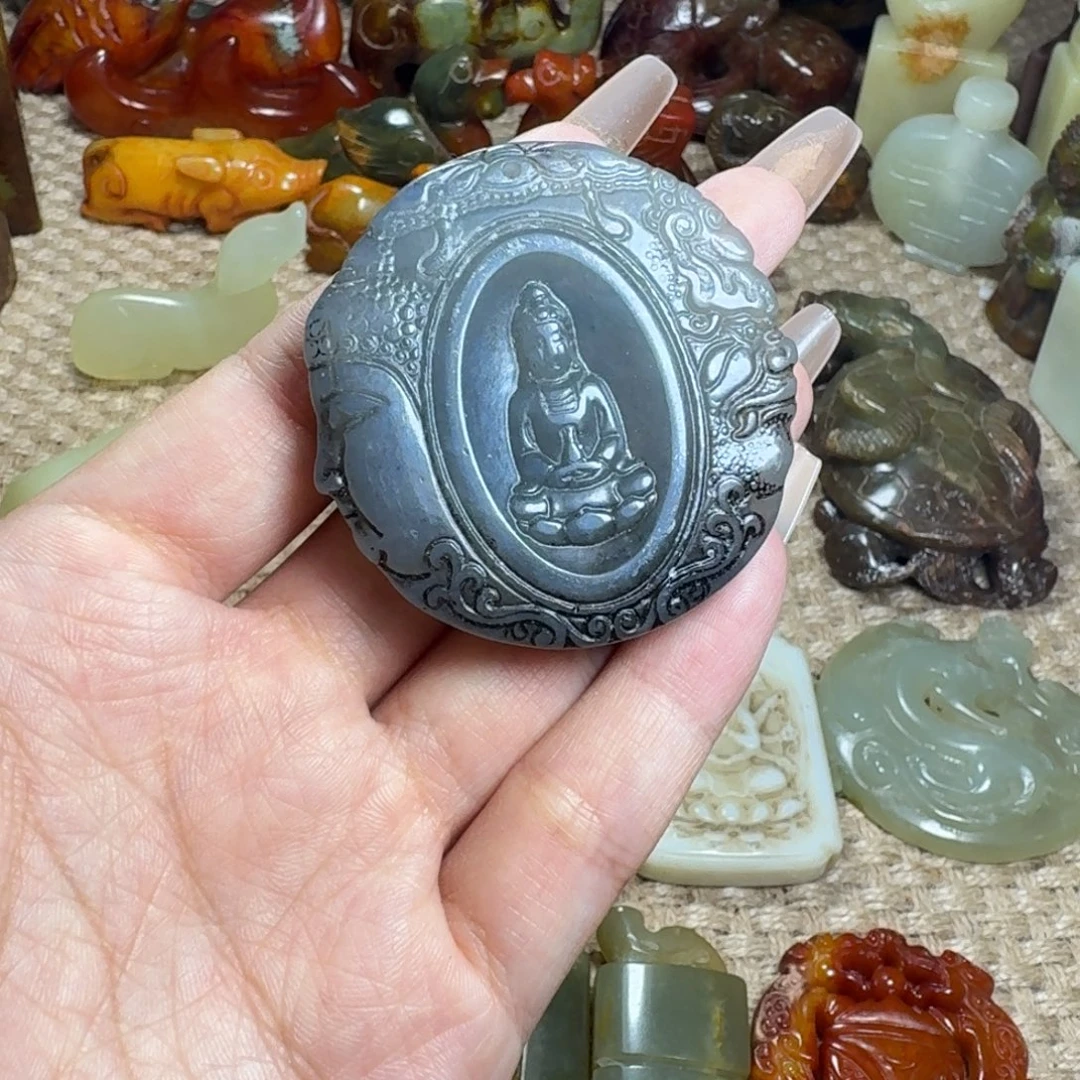 白玉菩提吊坠挂件