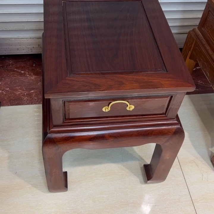 爱***心红酸枝木类端景台红酸枝木角几