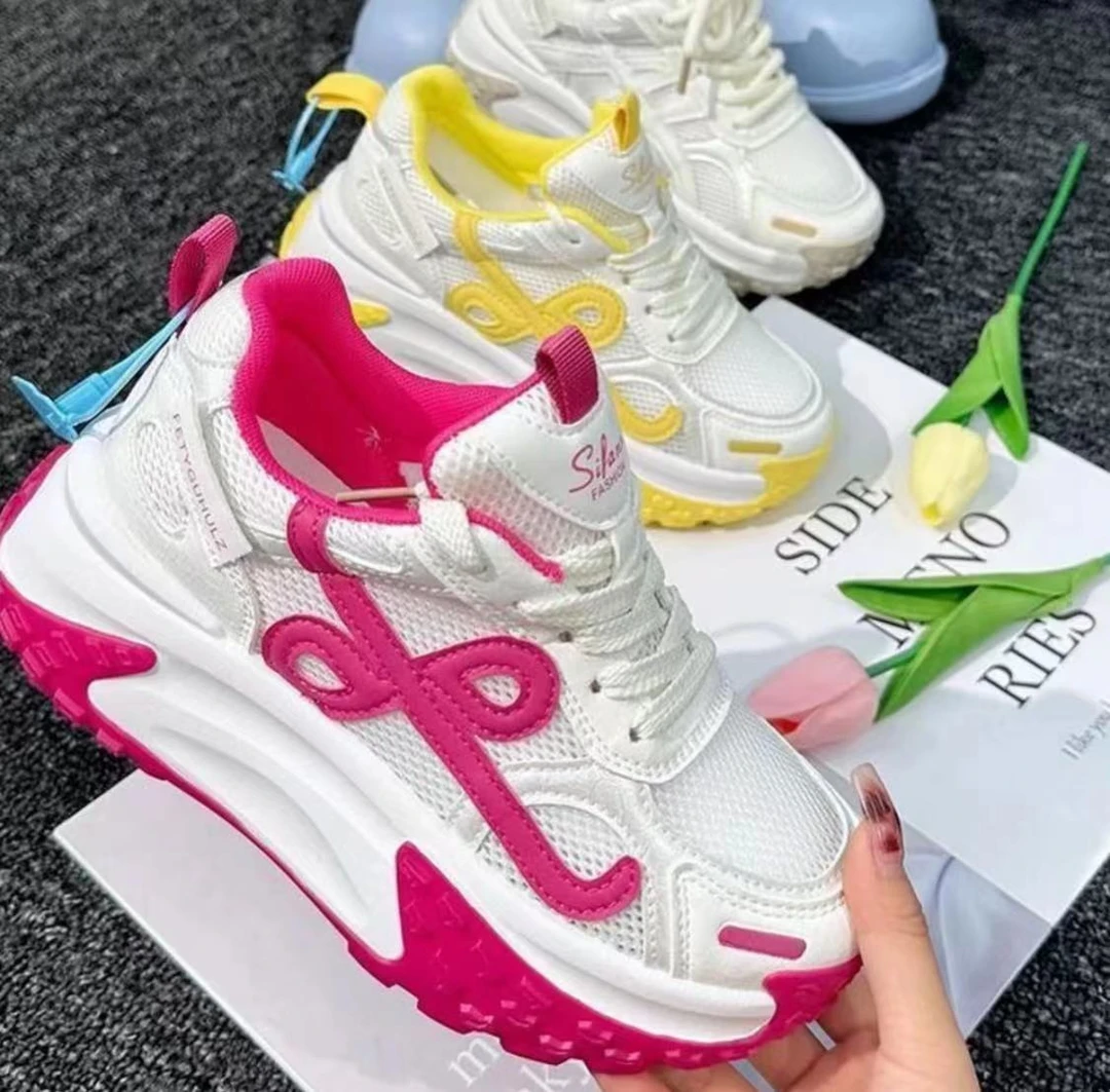 品牌撤柜榴莲底老爹鞋春夏新款2025增高时尚休闲