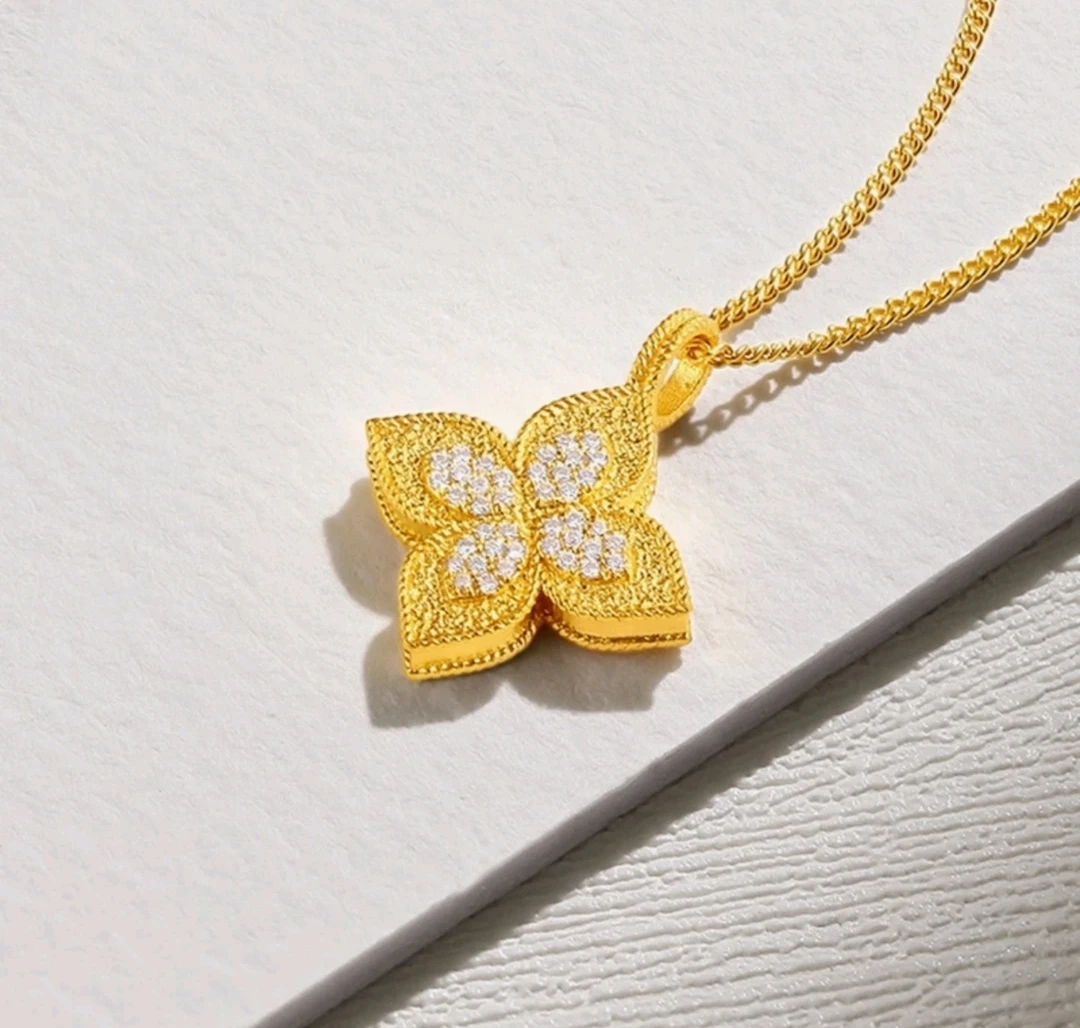 足金999点钻四叶草（不包链）