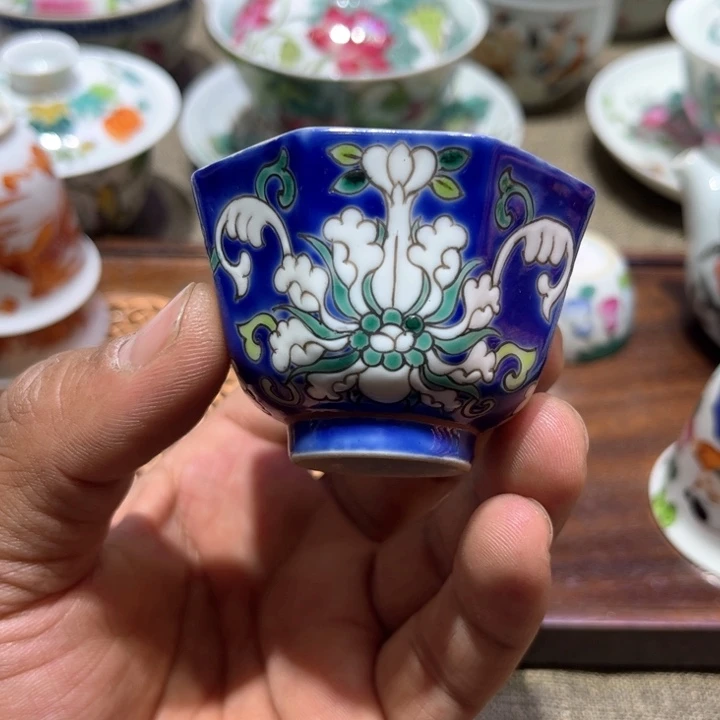 纯手绘精品盖碗杯