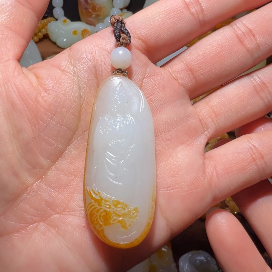和田玉未镶嵌吊坠(不含链)