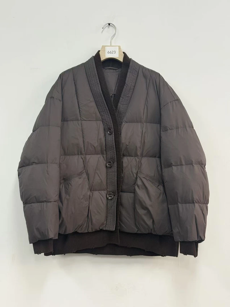 【设计师沈兰】6623女款短款时尚休闲百搭女士立领保暖外套