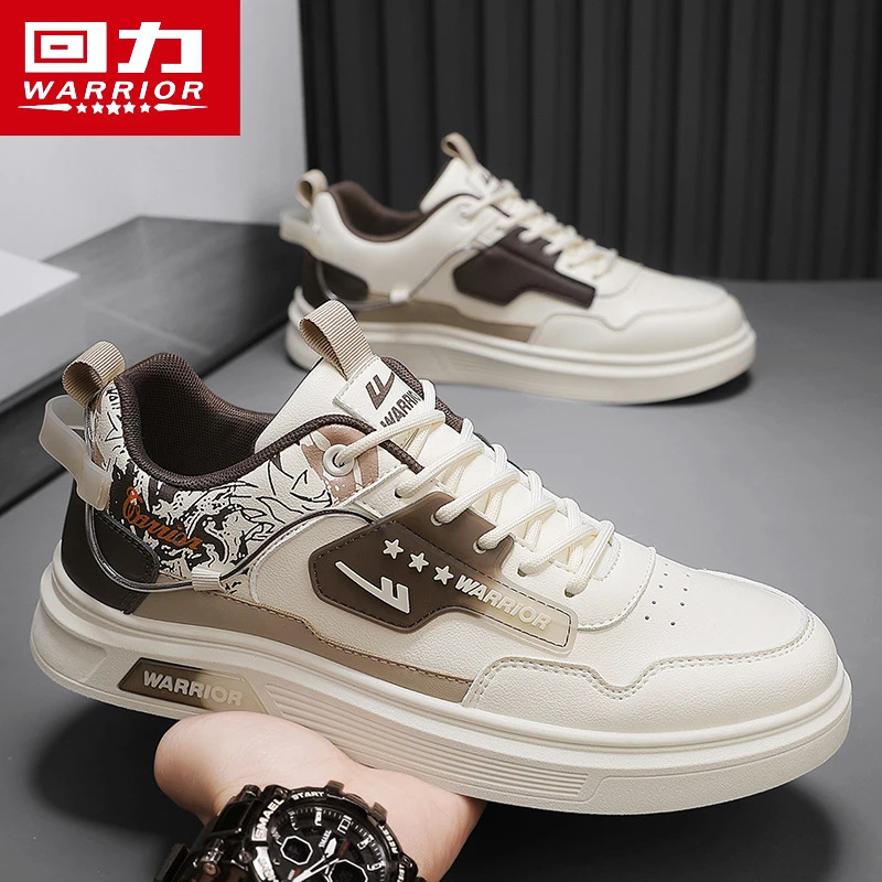 回力鞋子男鞋冬季皮面防水休闲板鞋男士防滑软底低帮工作运动潮鞋