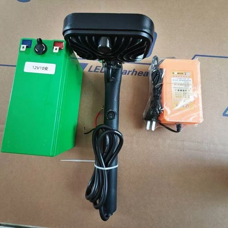 LED大功率强光头灯户外远射钓鱼灯分体手灯抓金蝉蜘了猴手把灯