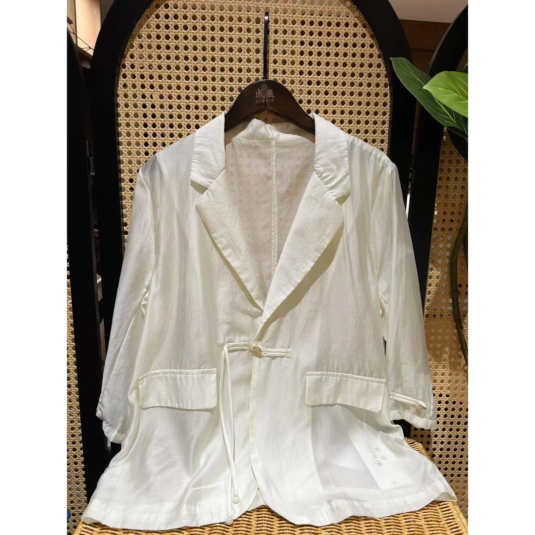 戚薇原创（百搭小西装）新款新中式国风品质上衣