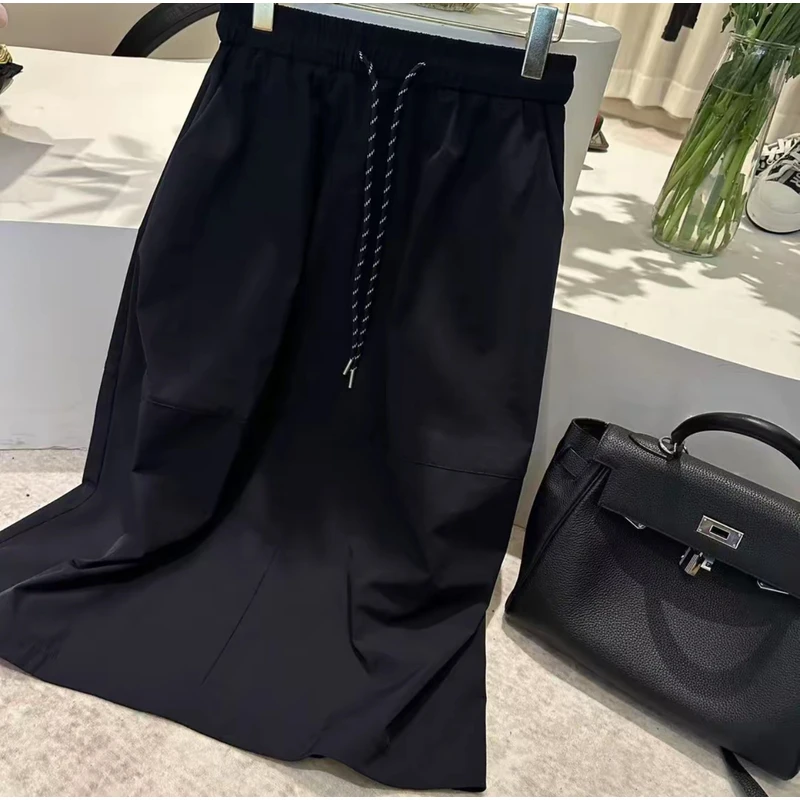 《优麦汇》K6030夏款设计感时尚休闲半身长裙设计感显瘦百搭