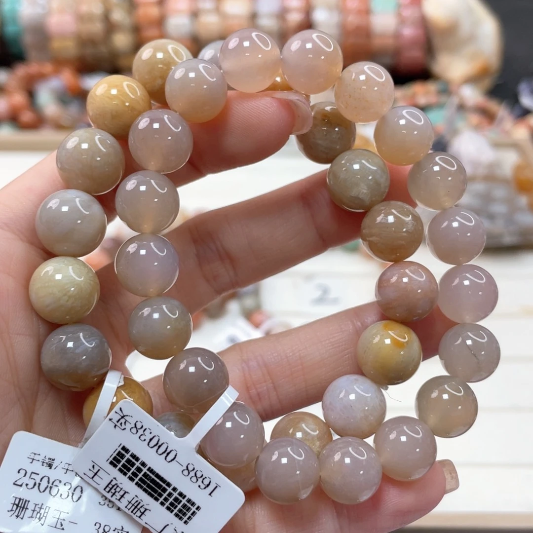 未镶嵌手链硅化珊瑚（珊瑚玉）纯**语100