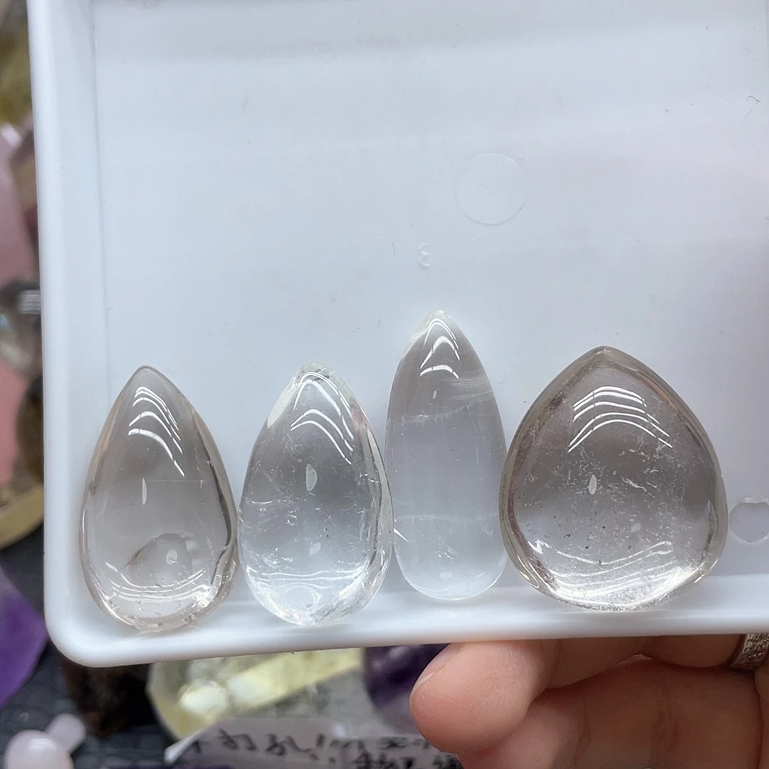 珠宝半成品未镶嵌发晶79白水滴