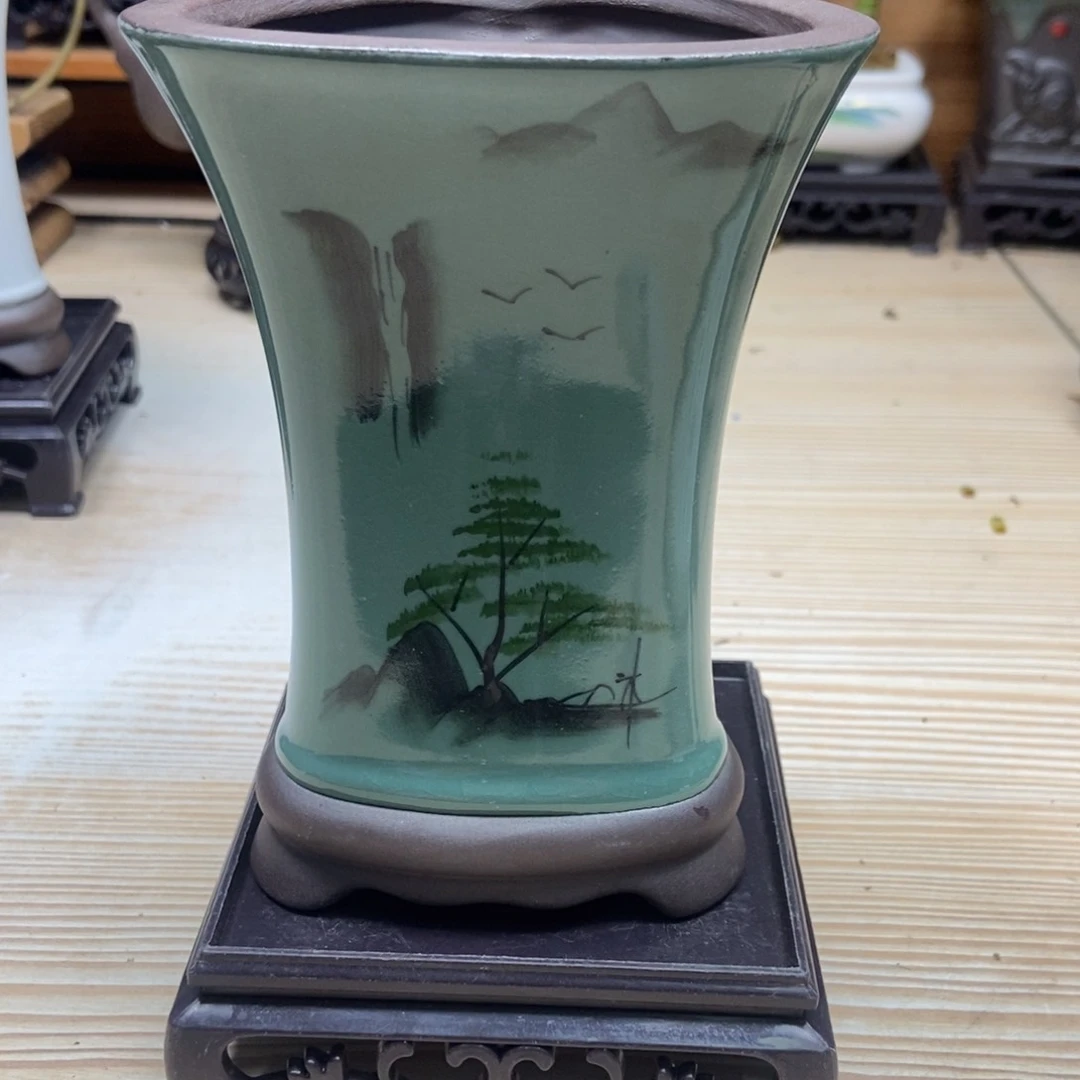 瓷片陶瓷花盆陶瓷艺术