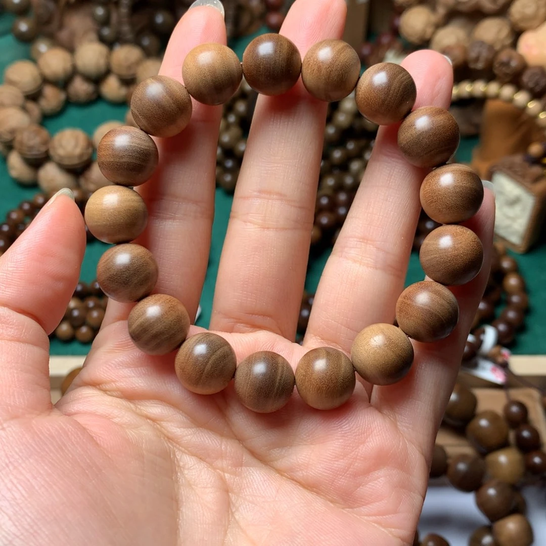 檀香木手串/手链老山檀香1.2虎皮黑肉