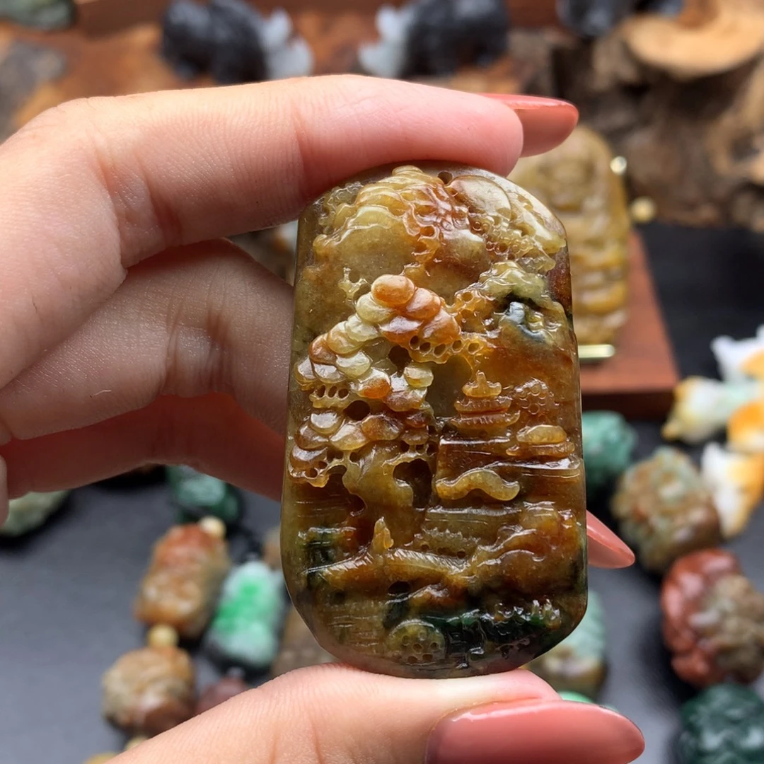 香***垫定制翡翠未镶嵌翡翠