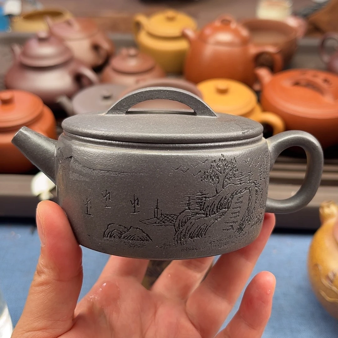 茶壶紫泥紫砂壶的