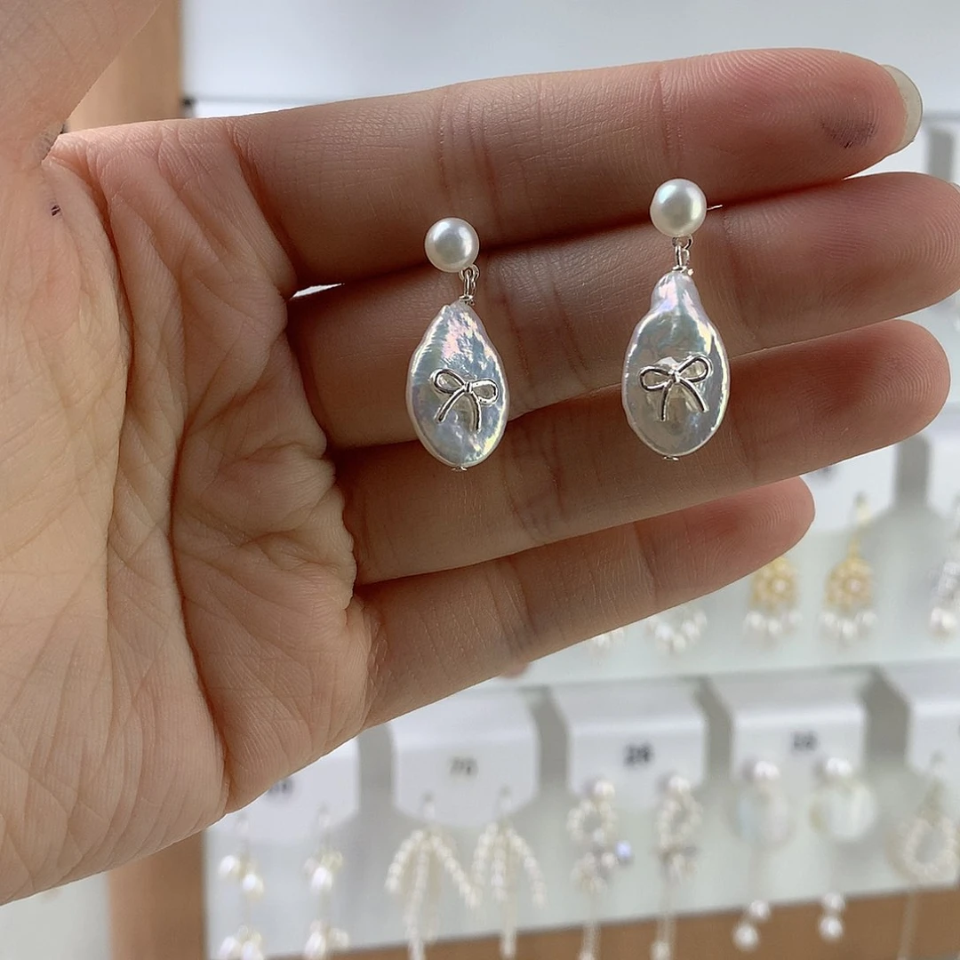 未镶嵌耳饰淡水珍珠