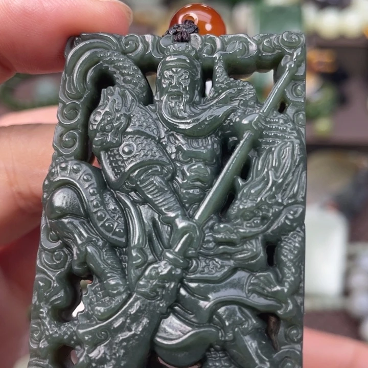 和田玉未镶嵌吊坠(不含链)