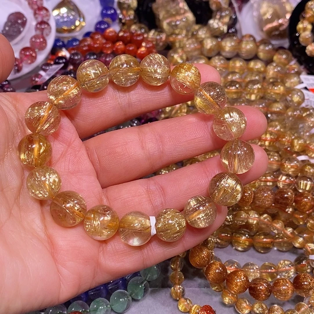 未镶嵌手链水晶金钛晶12.6