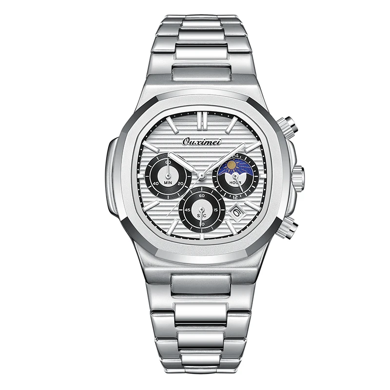 M经典鹦鹉罗系列夜光防水男士全自动腕表