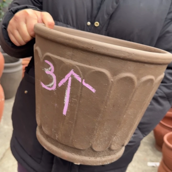 花盆紫砂口30高25发三只