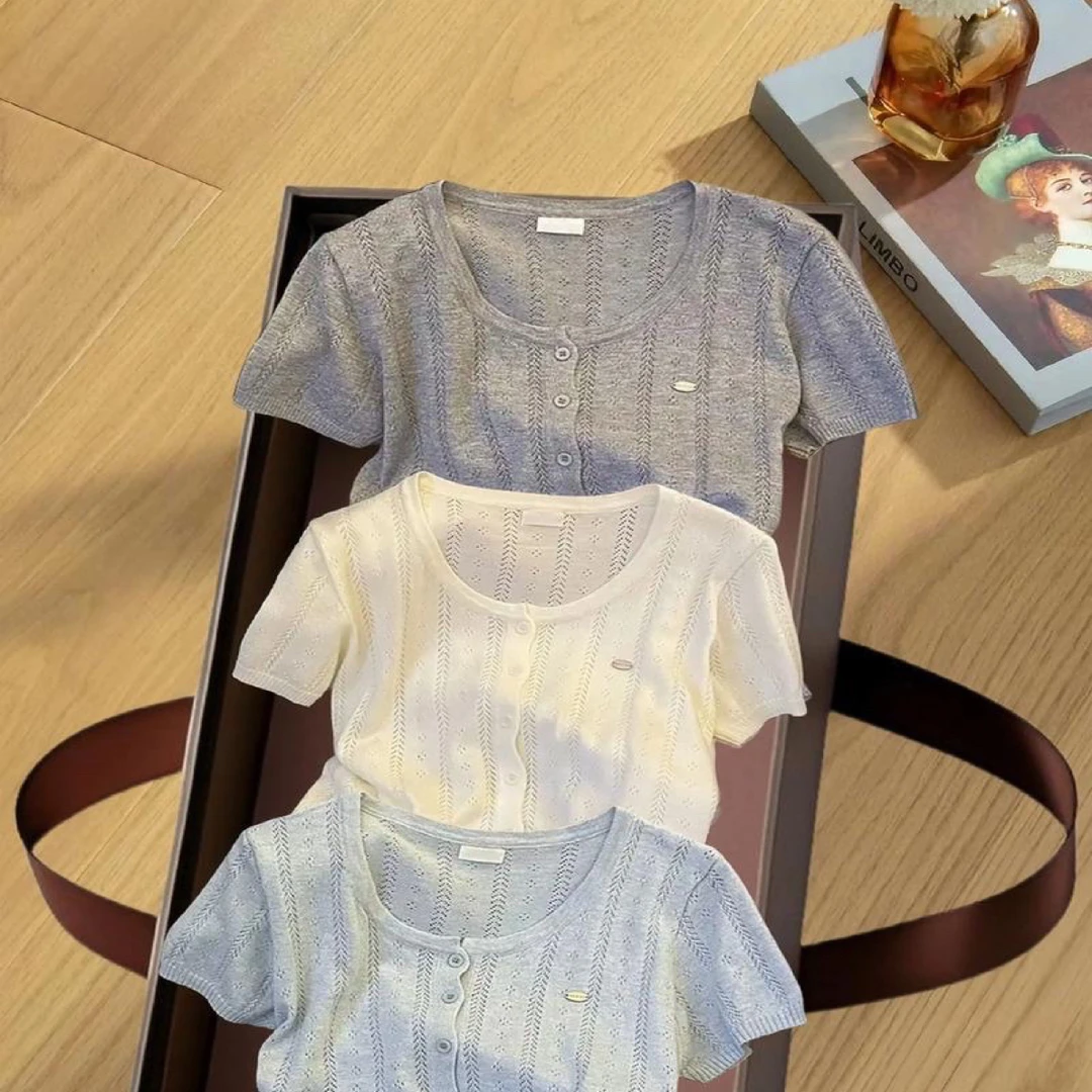 吸汗宽松型刺绣修身型女短袖T恤ins半袖休闲拼接显瘦