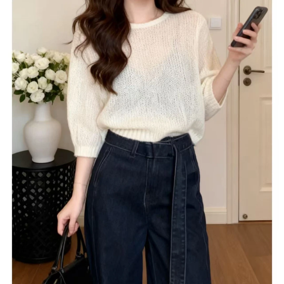 新款秋冬洋气显瘦减龄上衣T恤阔腿裤女装