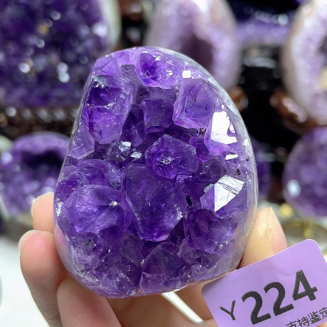 紫晶未镶嵌珠宝半成品