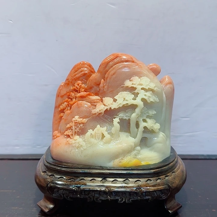 严***。石材寿山石摆件精品