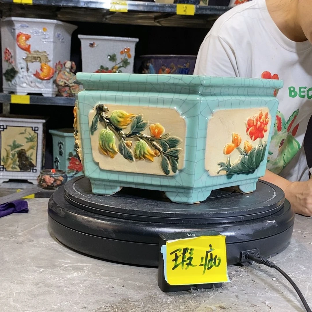 阿*瑕疵石湾盆石湾盆石湾盆