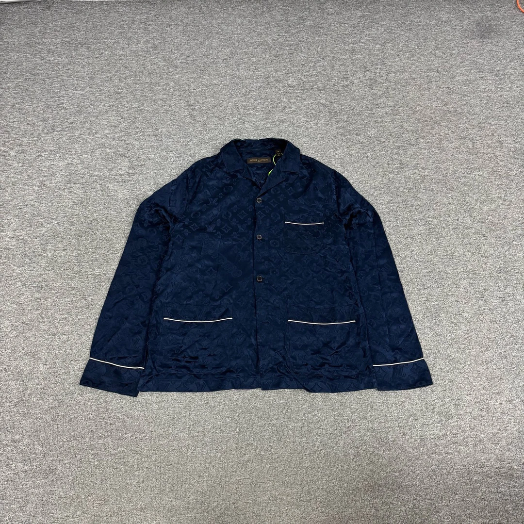 95新 LouisVuitton/路易威登 满印衬衫 M码 supreme联名