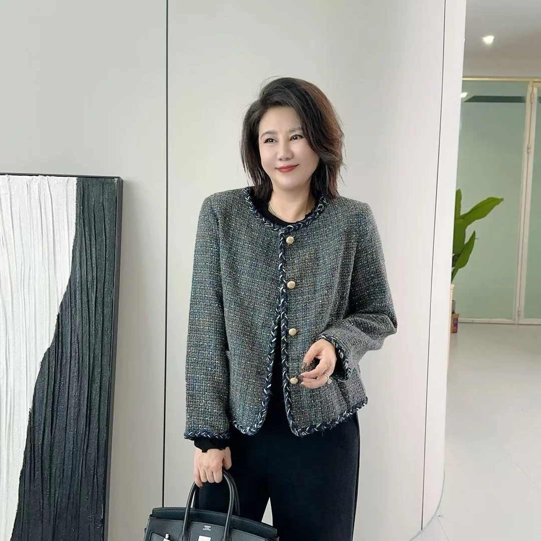 微胖女装【格雷小香】小香风外套秋季新款气质高级感氛围感1101