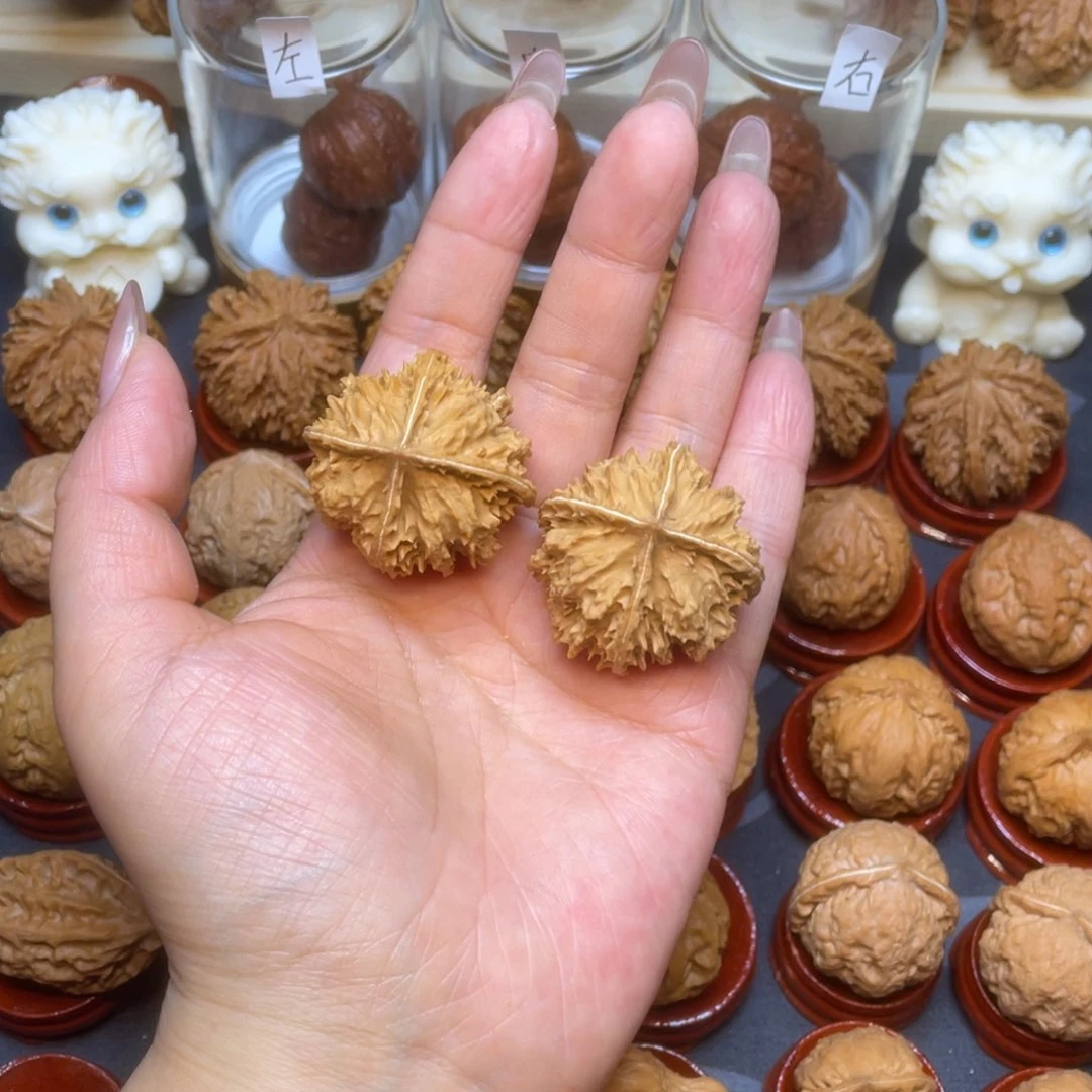 文玩核桃把件1***5四棱