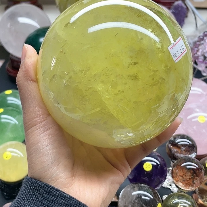 水晶天然水晶黄卡12.35，A525未镶嵌（****店