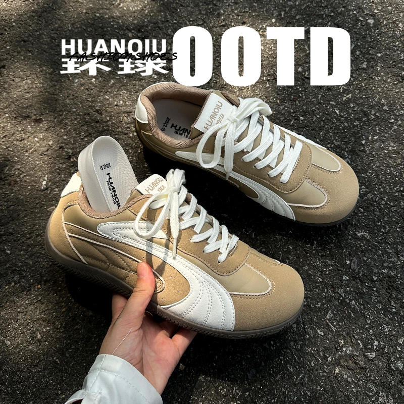 环球男鞋内增高复古板鞋男款2025新款秋季小众原创时尚休闲德训鞋