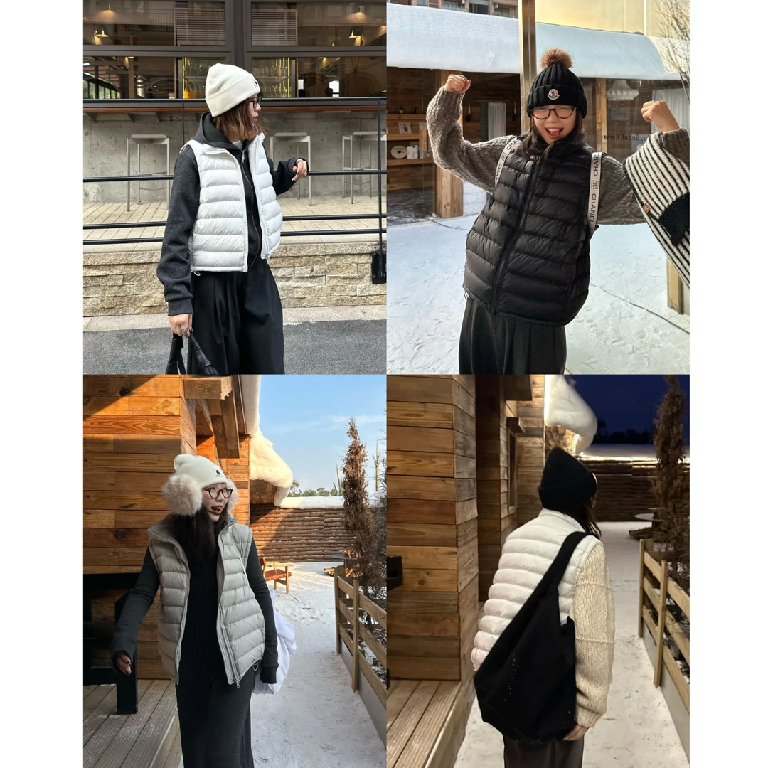 Our2【双版本排骨马甲】秋冬修身无袖设计款羽绒马甲【X5850】