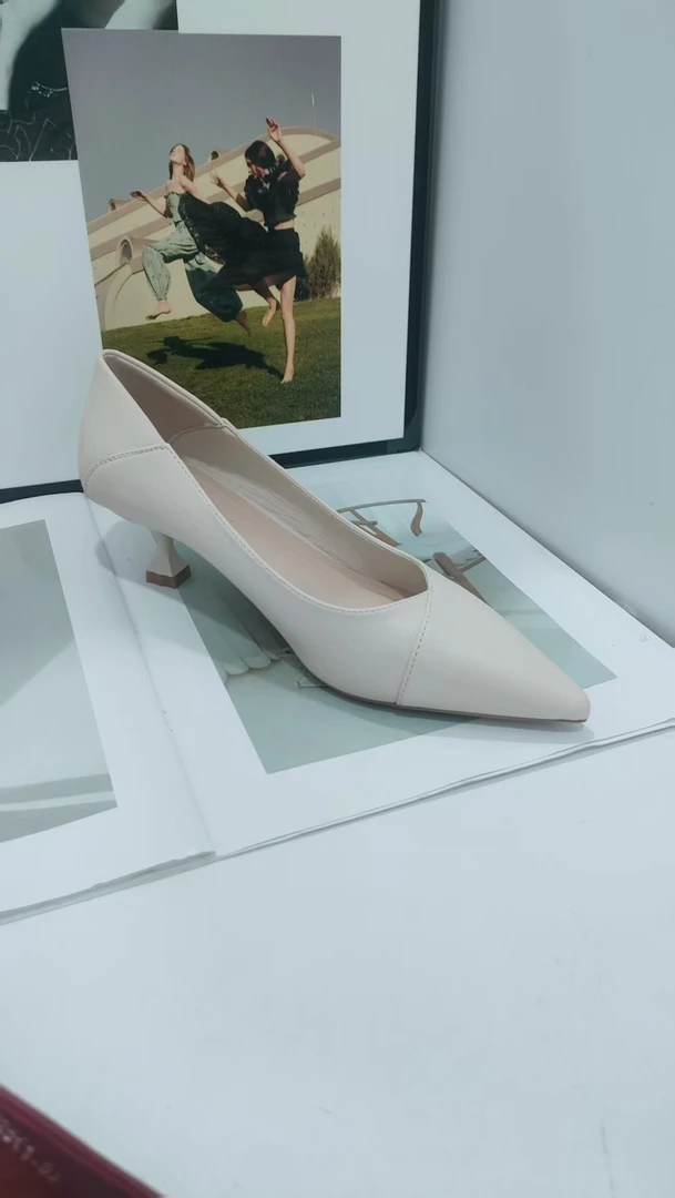 女鞋气质单鞋时尚细跟高跟尖头跟鞋506-9