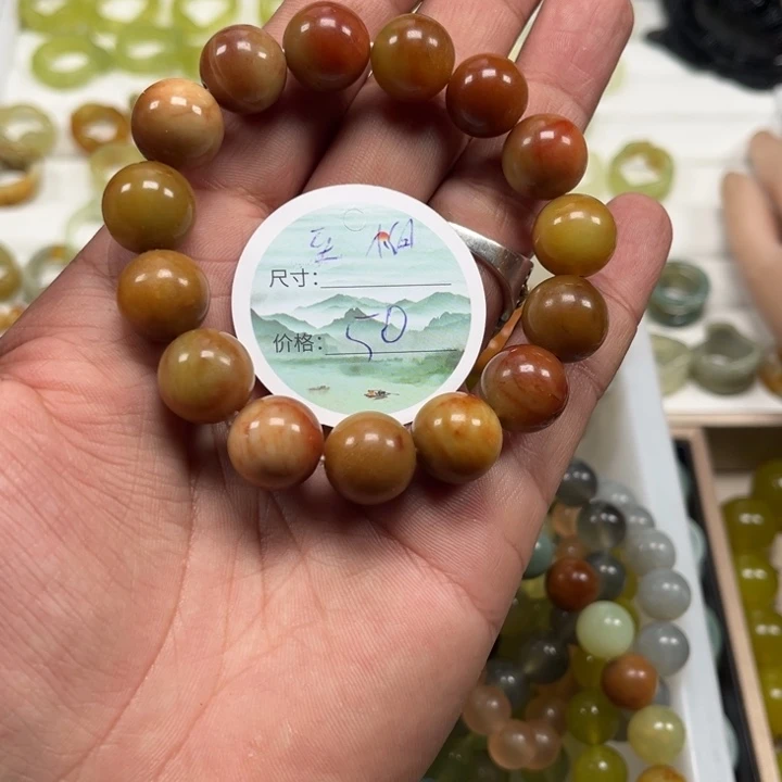 蛇纹石玉戒指合金眰*?