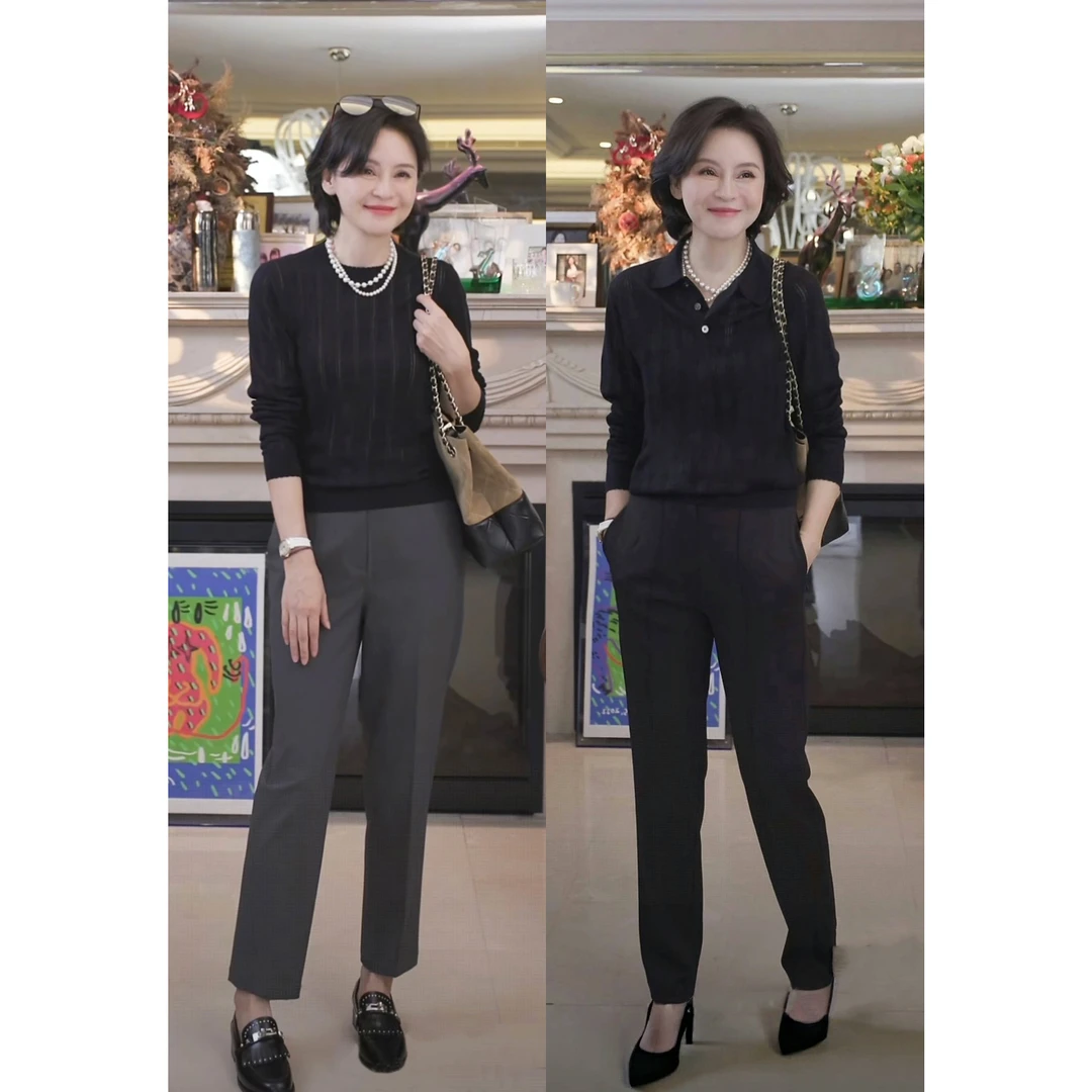 我是摩羯黑标 P家镂空衫 羊绒桑蚕丝16G针织衫