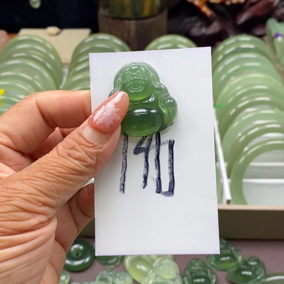 蛇纹石玉未镶嵌手镯花***败好