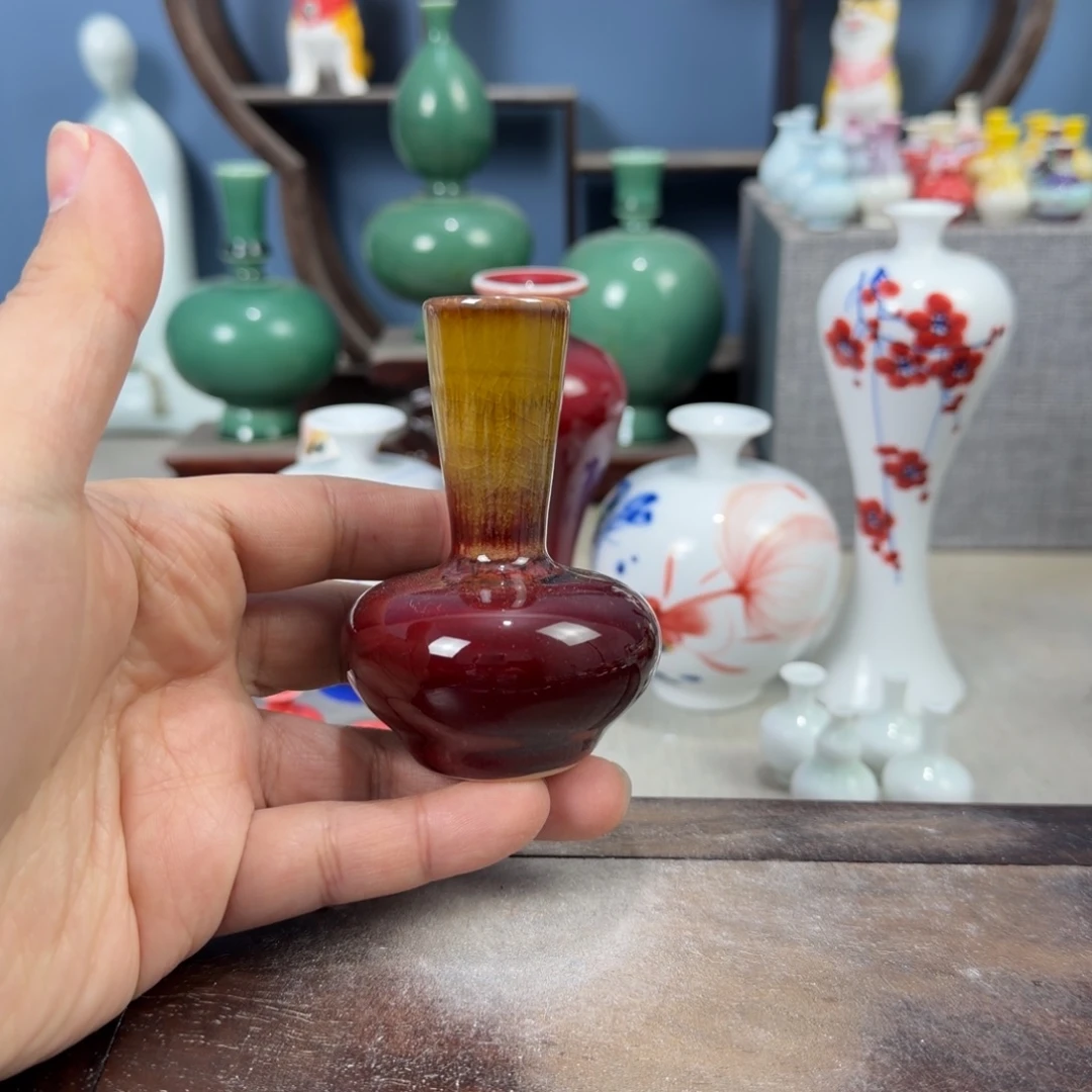 陶瓷手工小花器摆件