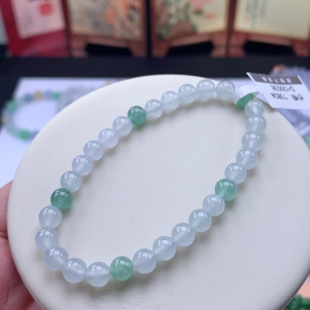 翡翠未镶嵌手链09